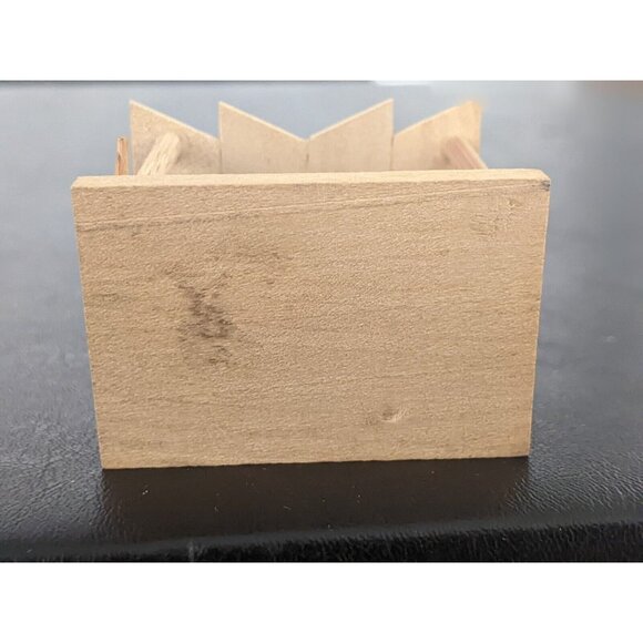 Vintage Wooden Nativity Ornament Baby Jesus Mary Joseph Angel Christmas - Picture 6 of 9